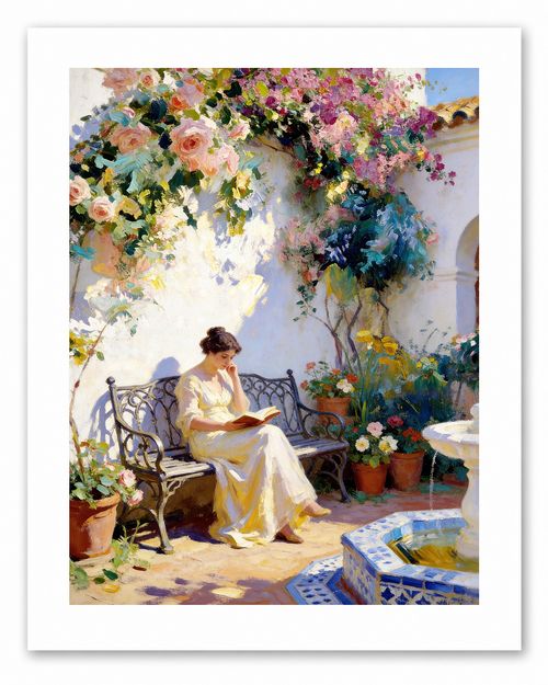 A Spanish Summer – vintage-inspired fine art print by Maison Vintage, museum-quality wall art