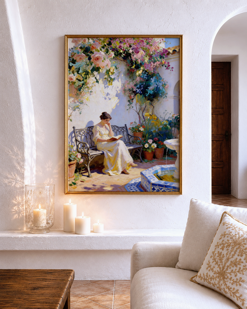 A Spanish Summer – vintage-inspired fine art print by Maison Vintage, museum-quality wall art