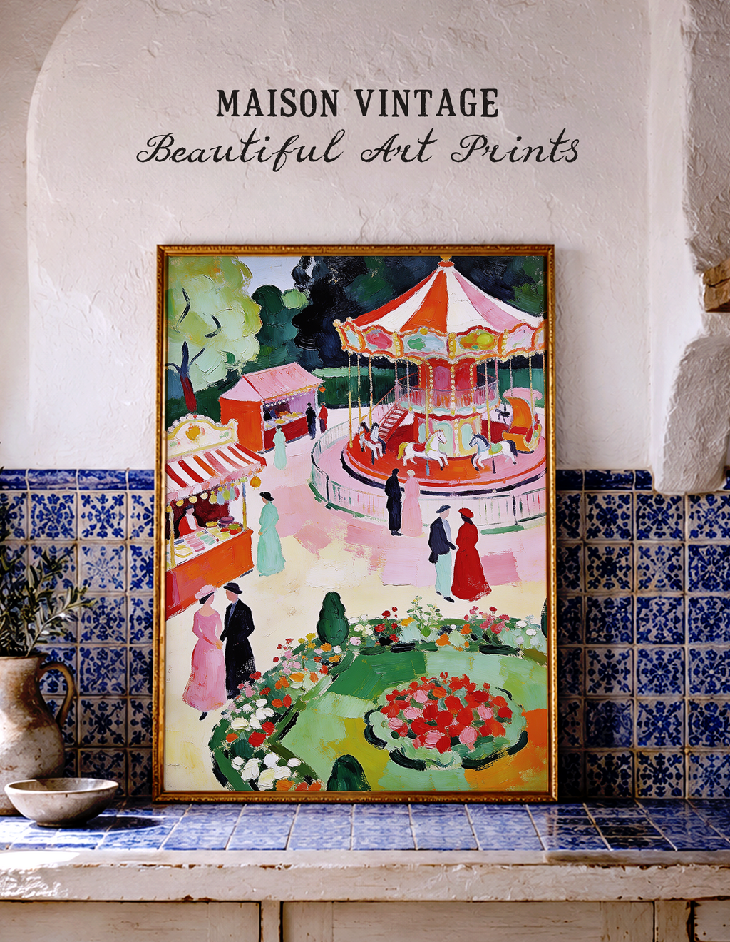 A Summer Day – vintage-inspired fine art print by Maison Vintage, museum-quality wall art