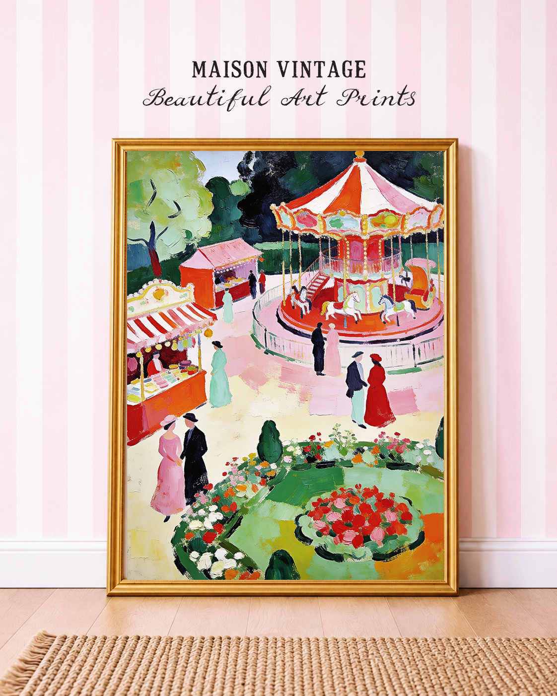 A Summer Day – vintage-inspired fine art print by Maison Vintage, museum-quality wall art