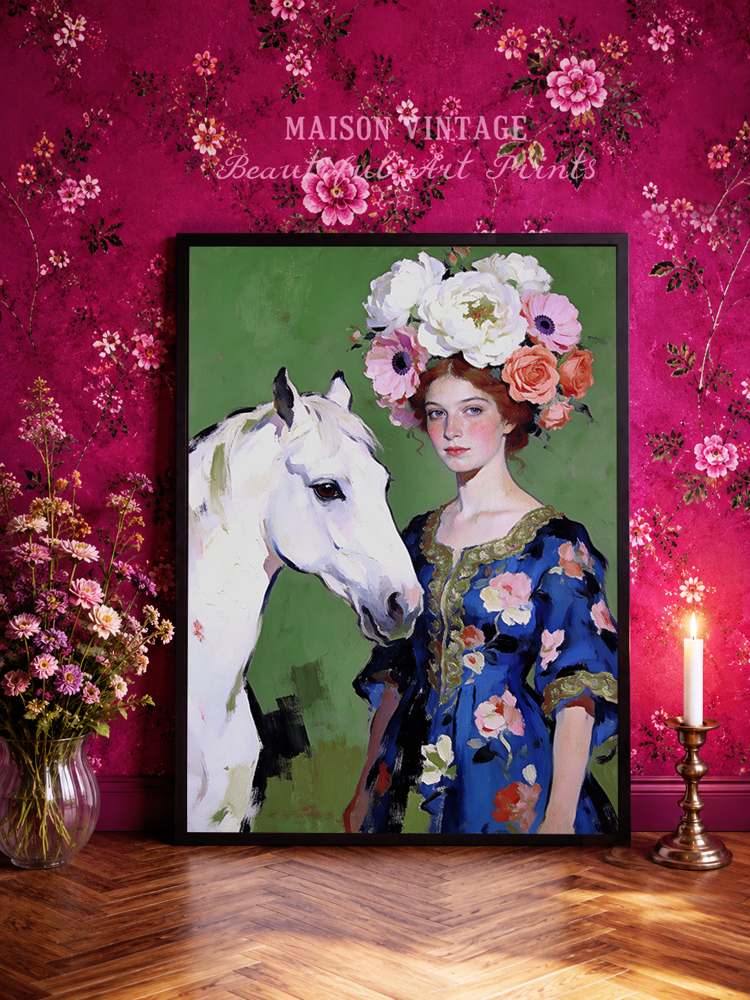 Anastasia – vintage-inspired fine art print by Maison Vintage, museum-quality wall art