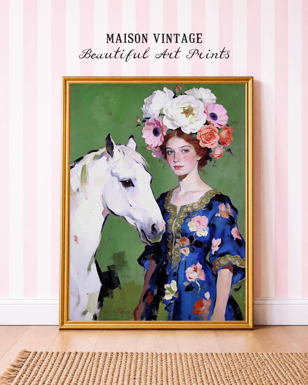 Anastasia – vintage-inspired fine art print by Maison Vintage, museum-quality wall art