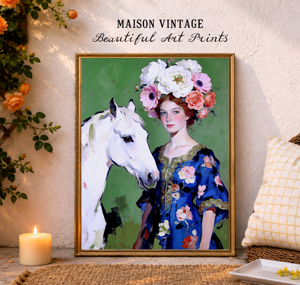 Anastasia – vintage-inspired fine art print by Maison Vintage, museum-quality wall art