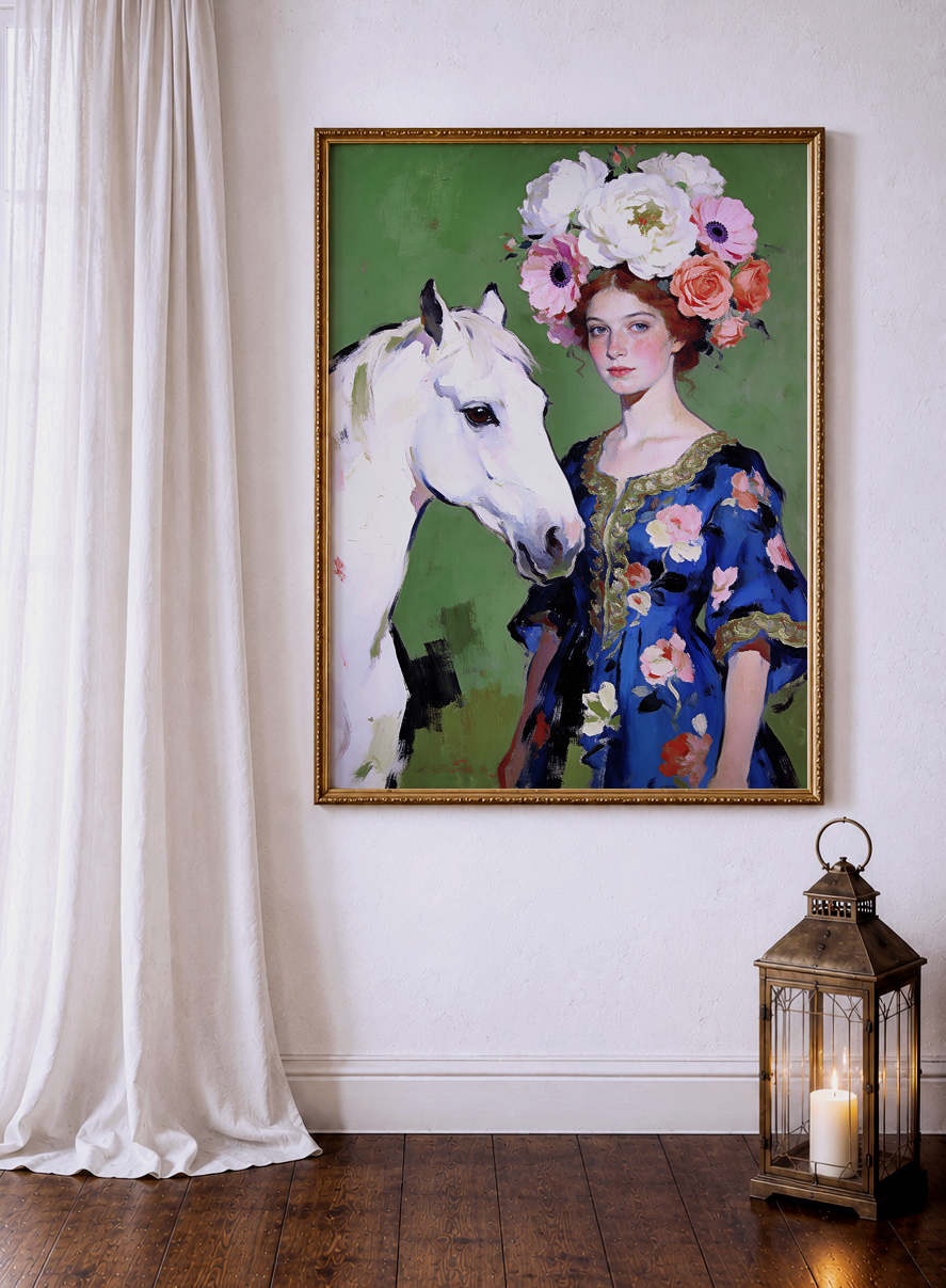 Anastasia – vintage-inspired fine art print by Maison Vintage, museum-quality wall art