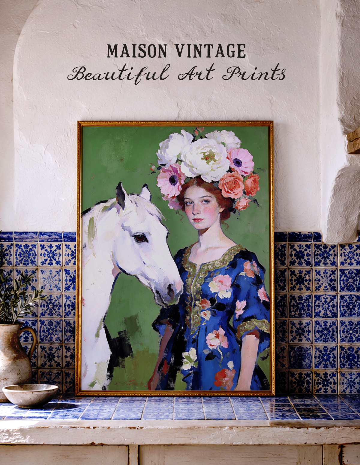 Anastasia – vintage-inspired fine art print by Maison Vintage, museum-quality wall art