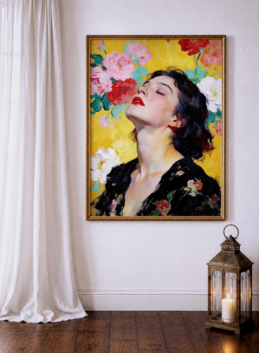 July – vintage-inspired fine art print by Maison Vintage, museum-quality wall art