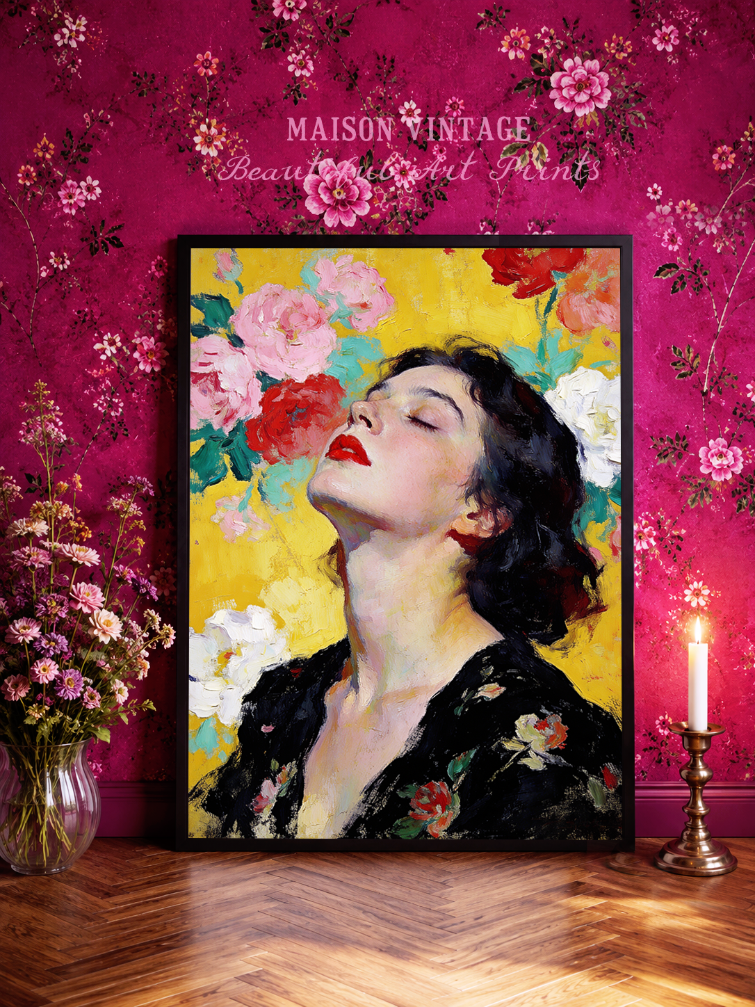 July – vintage-inspired fine art print by Maison Vintage, museum-quality wall art
