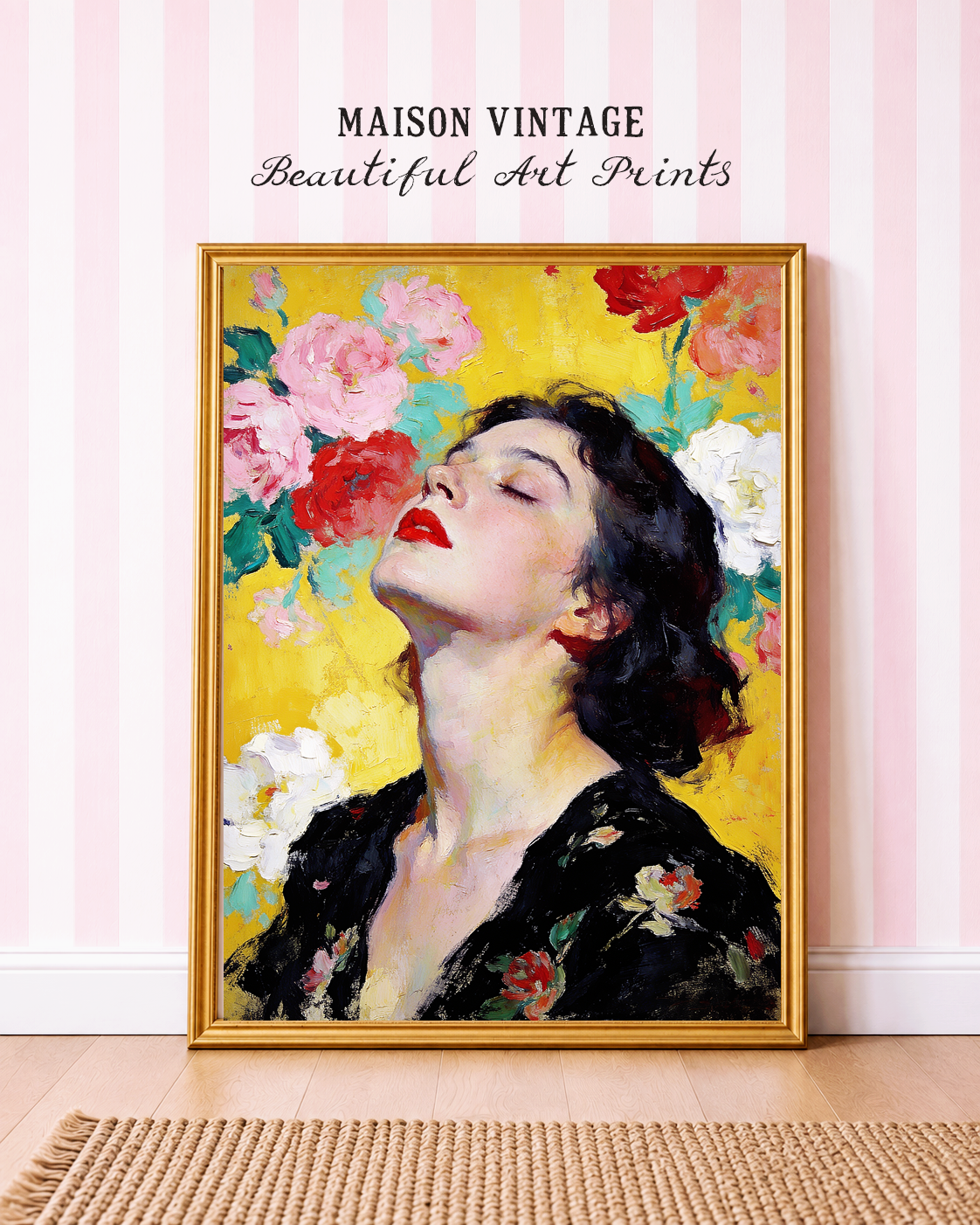July – vintage-inspired fine art print by Maison Vintage, museum-quality wall art