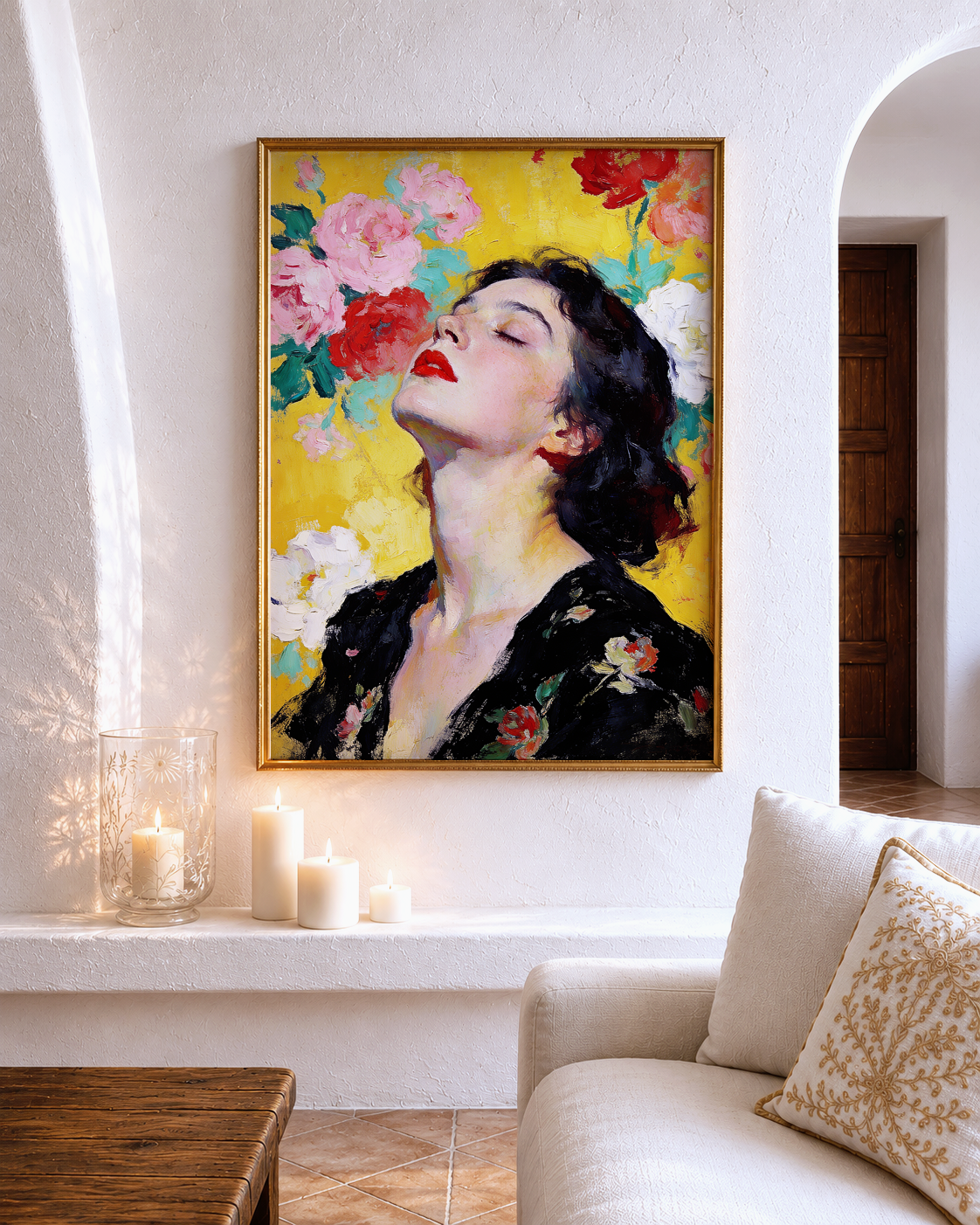July – vintage-inspired fine art print by Maison Vintage, museum-quality wall art