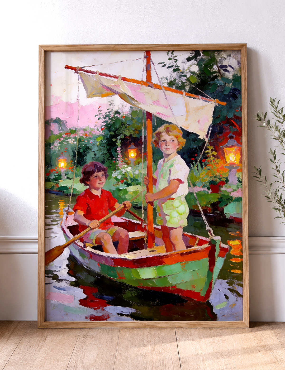 Little Adventurers – vintage-inspired fine art print by Maison Vintage, museum-quality wall art