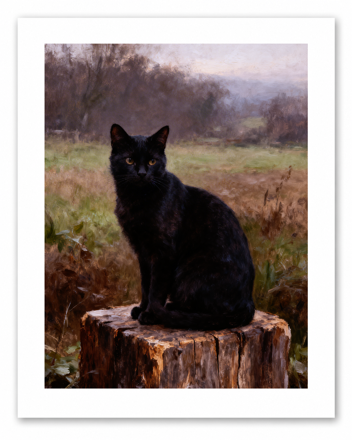 November Fields – vintage-inspired fine art print by Maison Vintage, museum-quality wall art