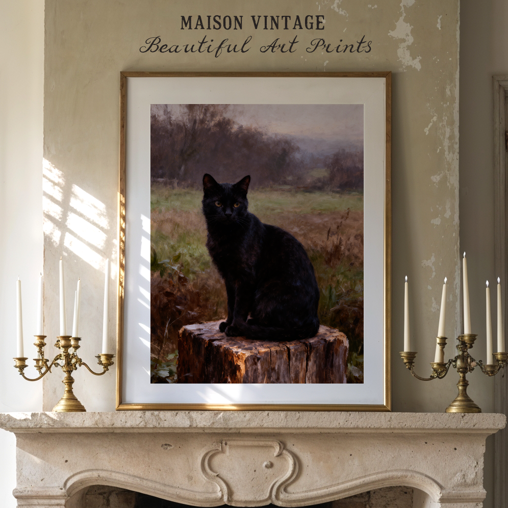 November Fields – vintage-inspired fine art print by Maison Vintage, museum-quality wall art
