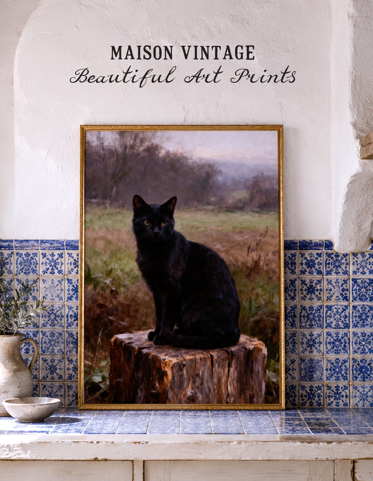 November Fields – vintage-inspired fine art print by Maison Vintage, museum-quality wall art