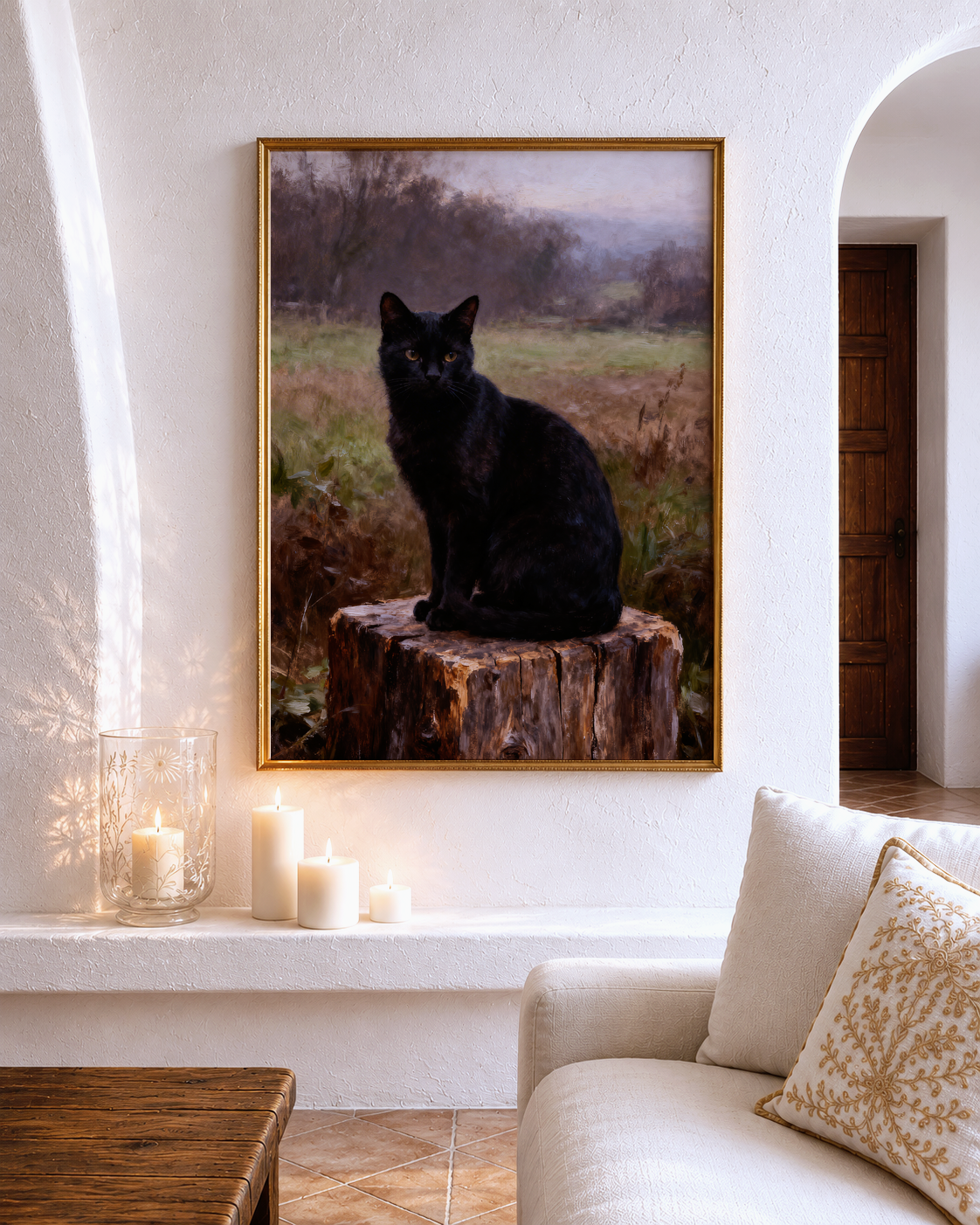 November Fields – vintage-inspired fine art print by Maison Vintage, museum-quality wall art