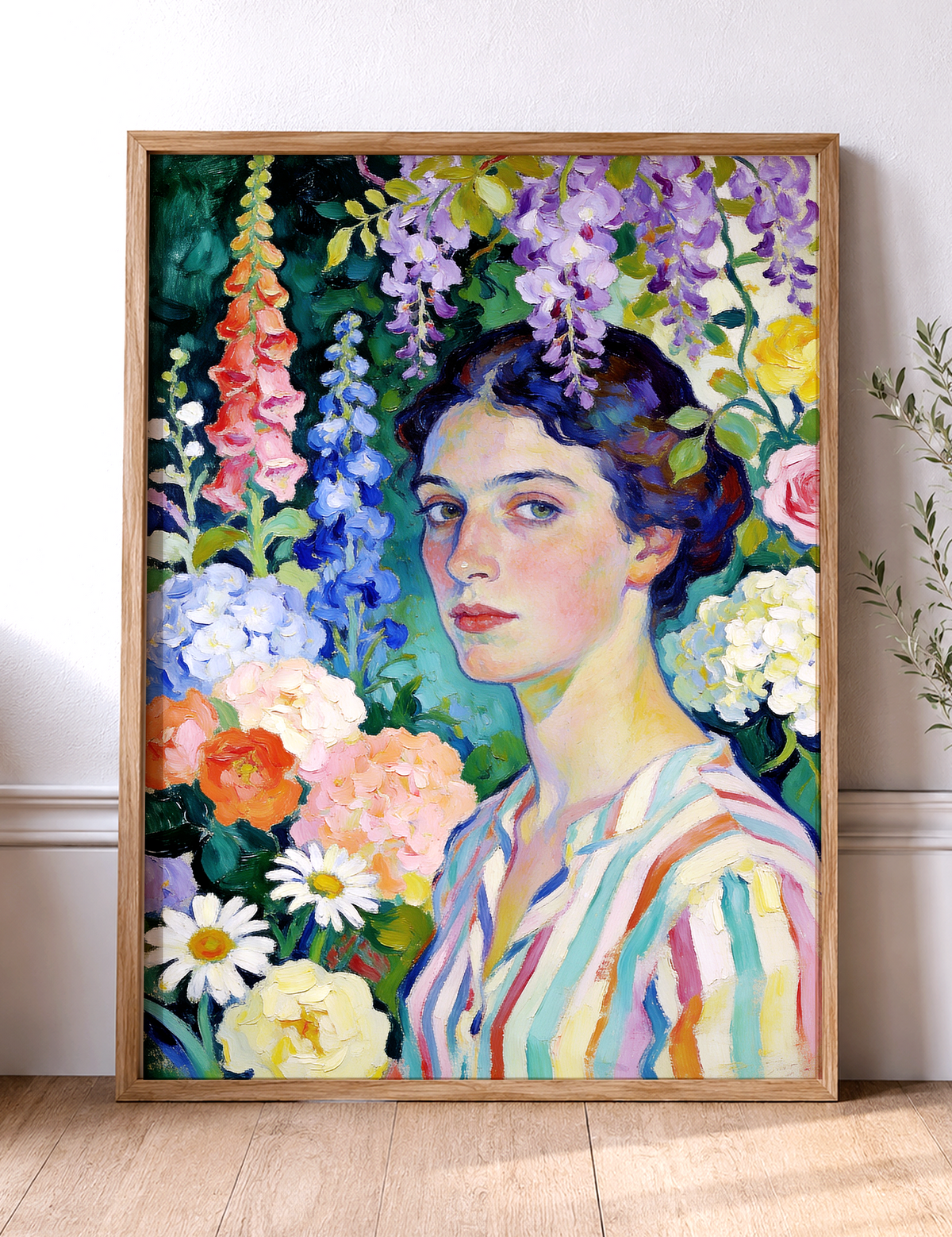 Spring Portrait – vintage-inspired fine art print by Maison Vintage, museum-quality wall art