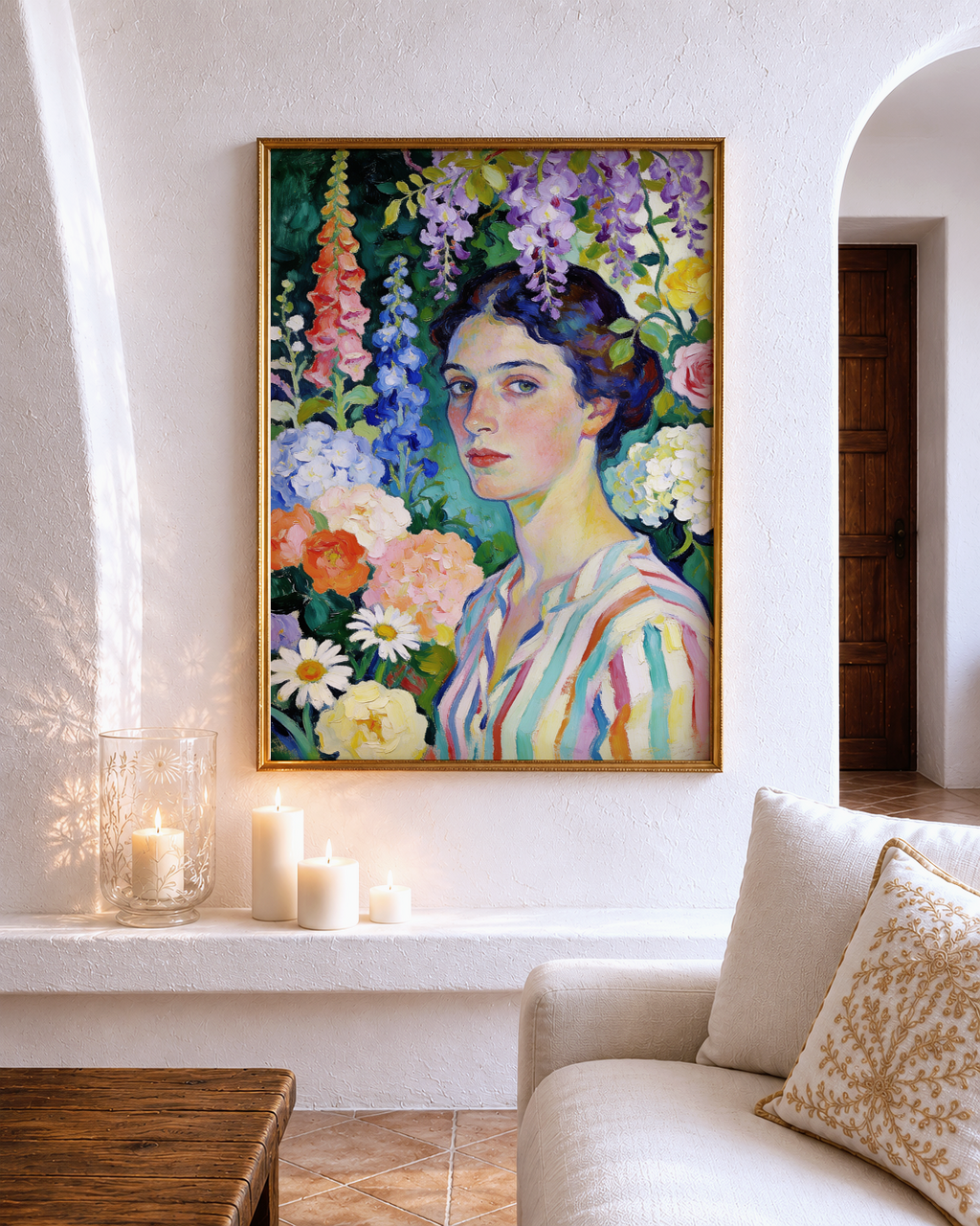 Spring Portrait – vintage-inspired fine art print by Maison Vintage, museum-quality wall art