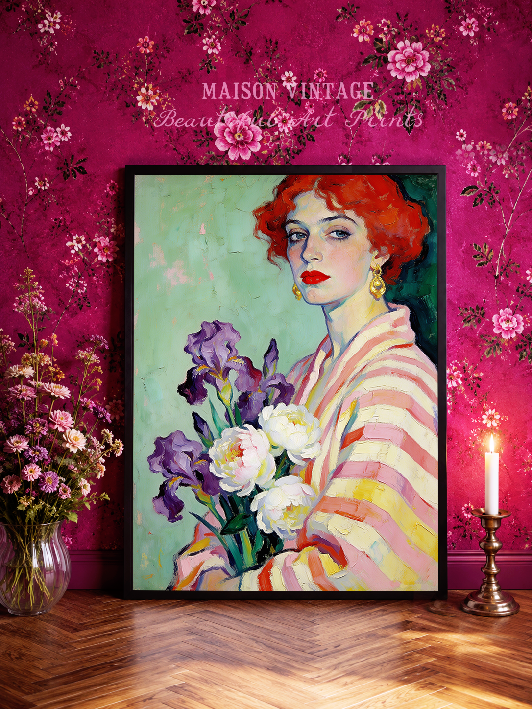 Stefania – vintage-inspired fine art print by Maison Vintage, museum-quality wall art