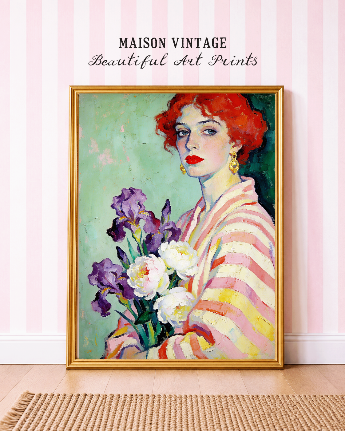 Stefania – vintage-inspired fine art print by Maison Vintage, museum-quality wall art