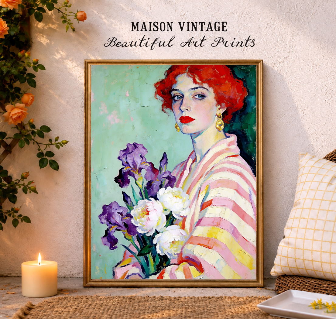 Stefania – vintage-inspired fine art print by Maison Vintage, museum-quality wall art