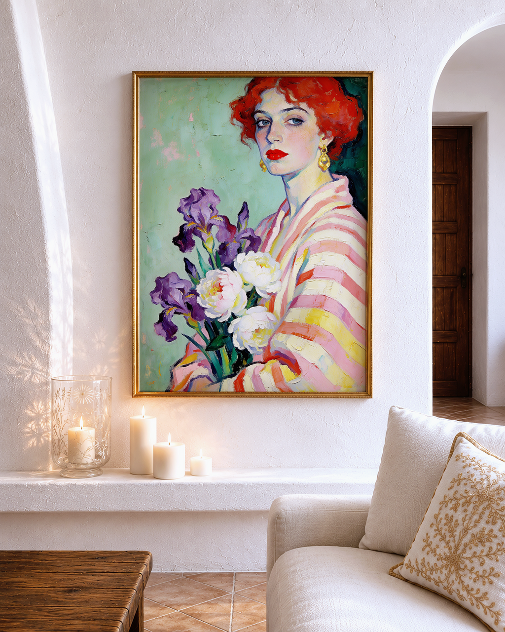 Stefania – vintage-inspired fine art print by Maison Vintage, museum-quality wall art