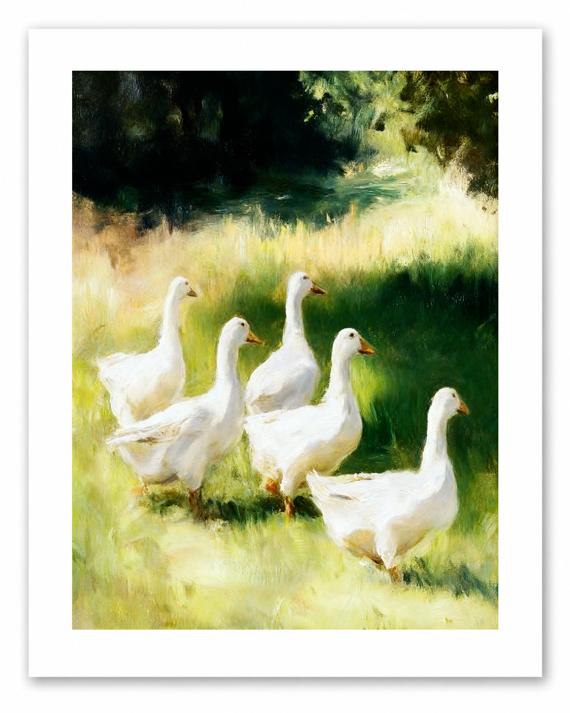 The Goose Meadow – vintage-inspired fine art print by Maison Vintage, museum-quality wall art