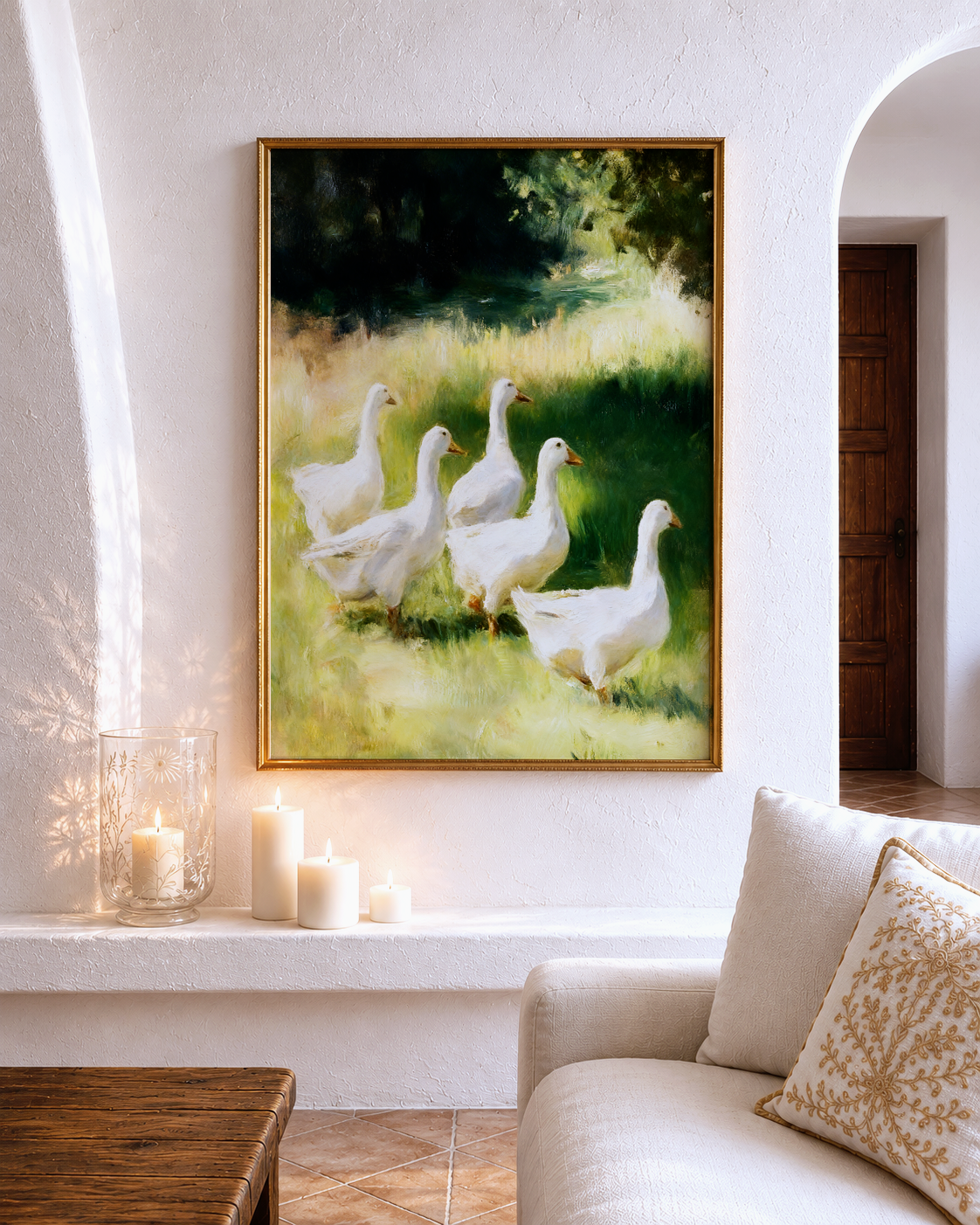 The Goose Meadow – vintage-inspired fine art print by Maison Vintage, museum-quality wall art