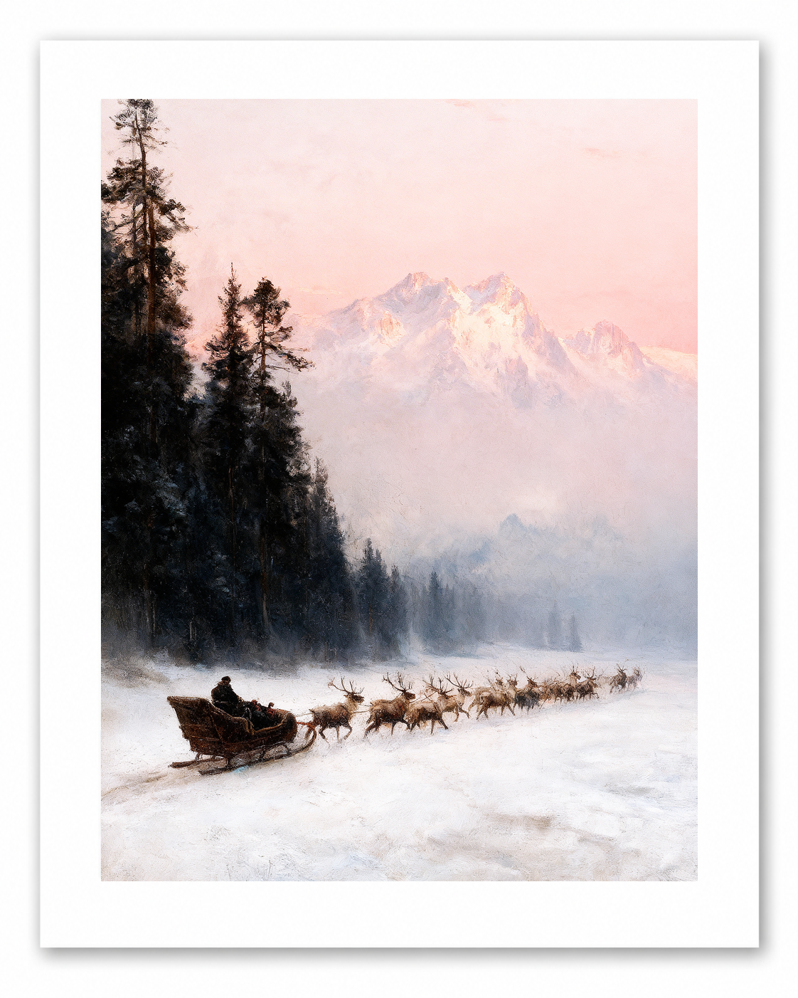 The Northern Trail – vintage-inspired fine art print by Maison Vintage, museum-quality wall art