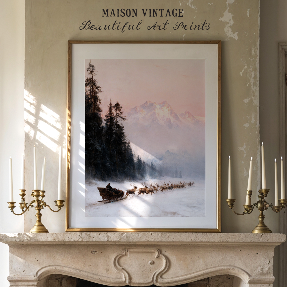 The Northern Trail – vintage-inspired fine art print by Maison Vintage, museum-quality wall art