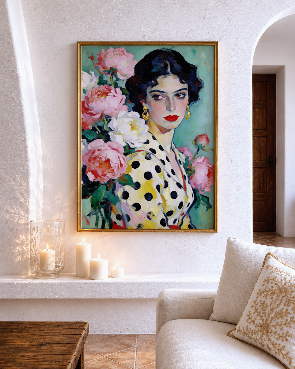 The Polka Dot Muse - Fine Art Print – vintage-inspired fine art print by Maison Vintage, museum-quality wall art