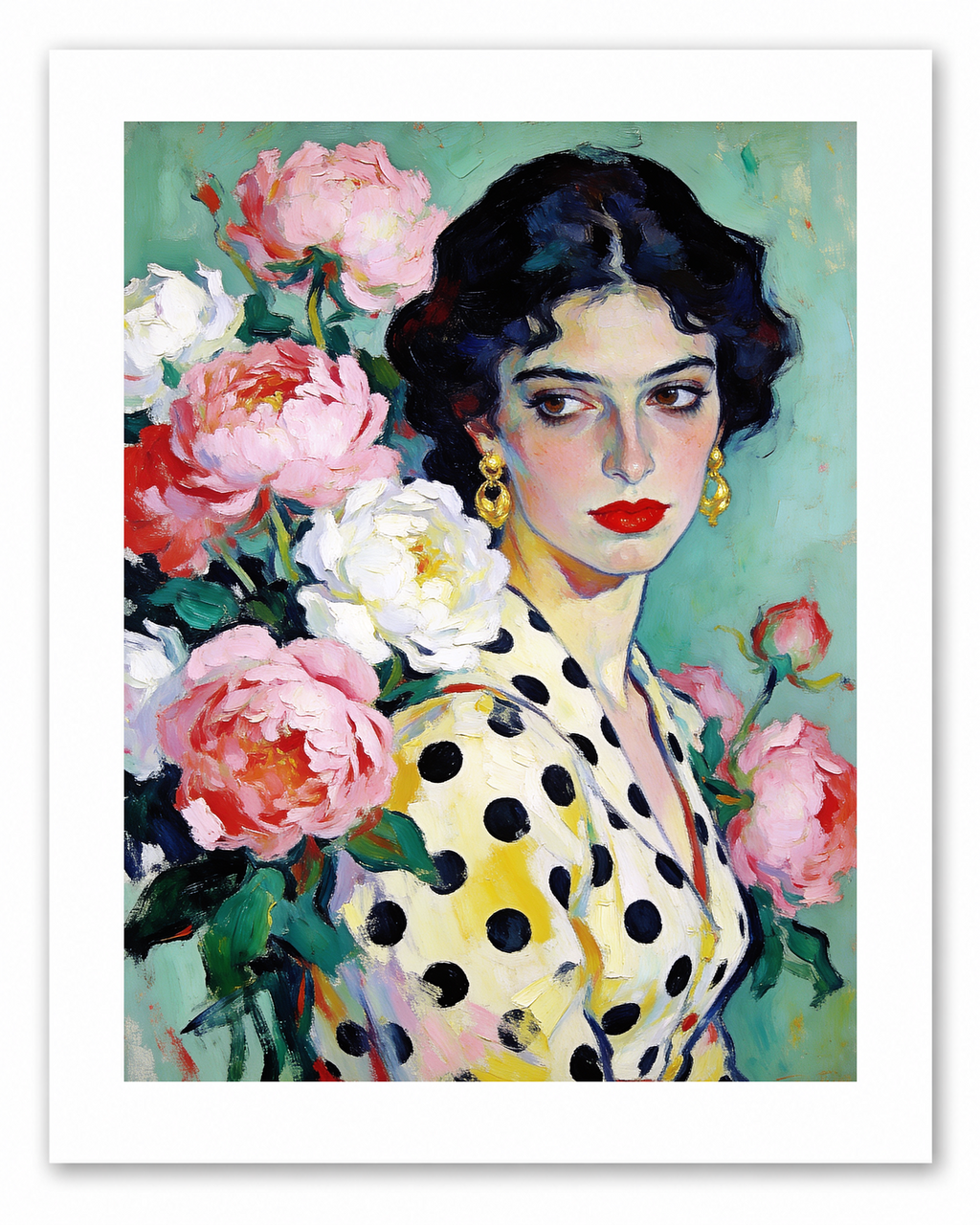 The Polka Dot Muse - Fine Art Print – vintage-inspired fine art print by Maison Vintage, museum-quality wall art
