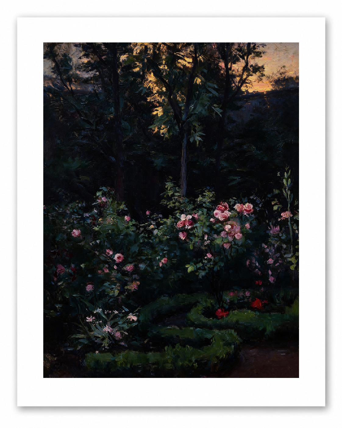 Where The Roses Sleep – vintage-inspired fine art print by Maison Vintage, museum-quality wall art