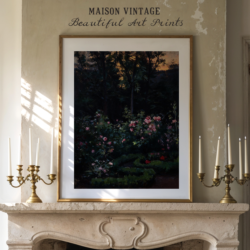 Where The Roses Sleep – vintage-inspired fine art print by Maison Vintage, museum-quality wall art
