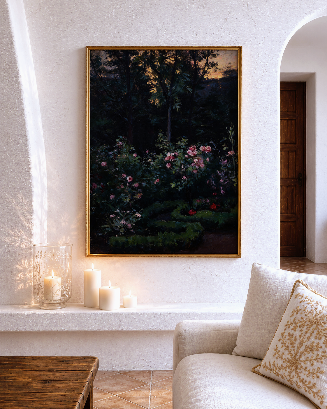Where The Roses Sleep – vintage-inspired fine art print by Maison Vintage, museum-quality wall art