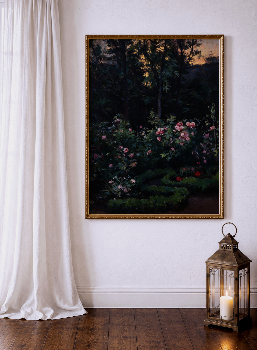 Where The Roses Sleep – vintage-inspired fine art print by Maison Vintage, museum-quality wall art