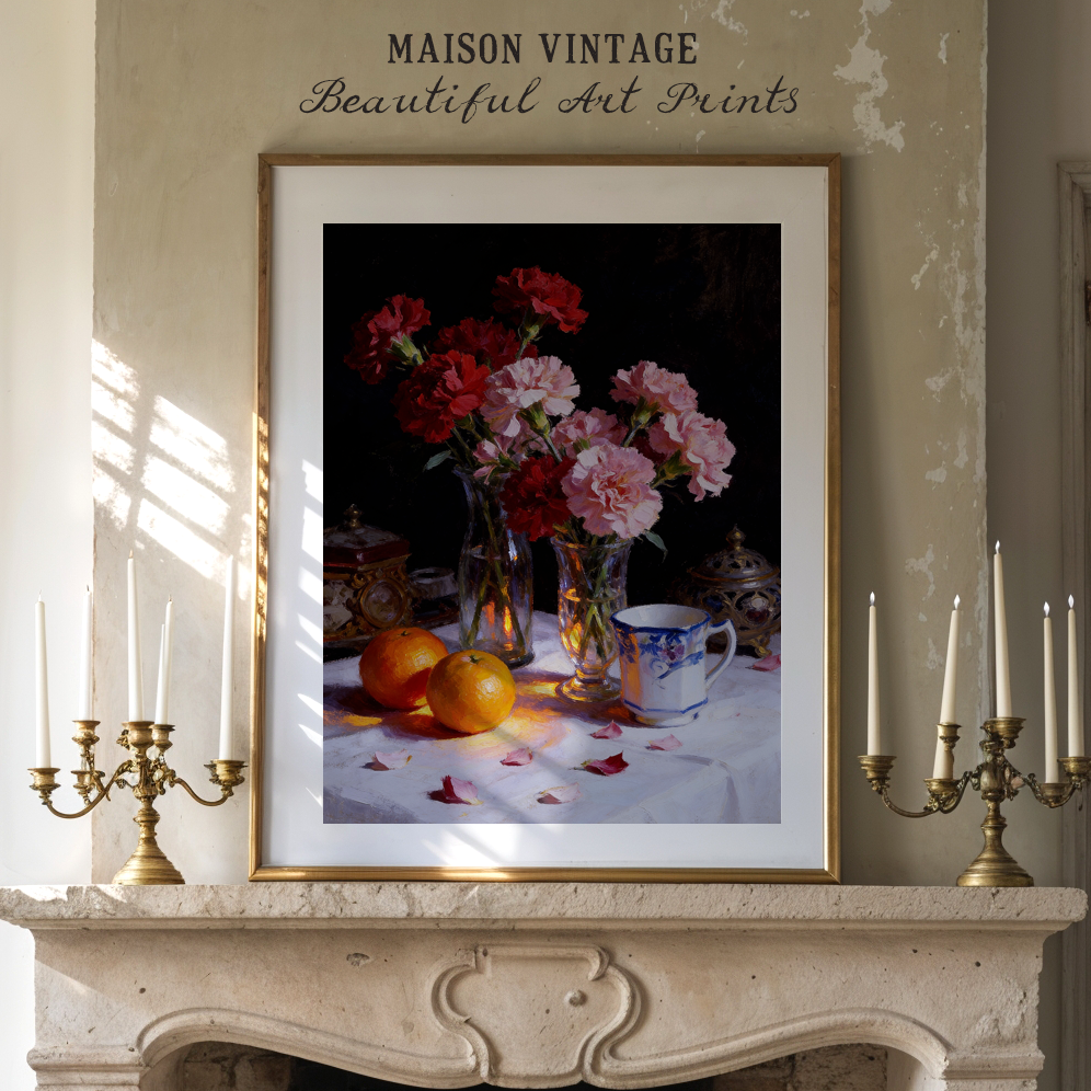 Morning Still Life – vintage-inspired fine art print by Maison Vintage, museum-quality wall art