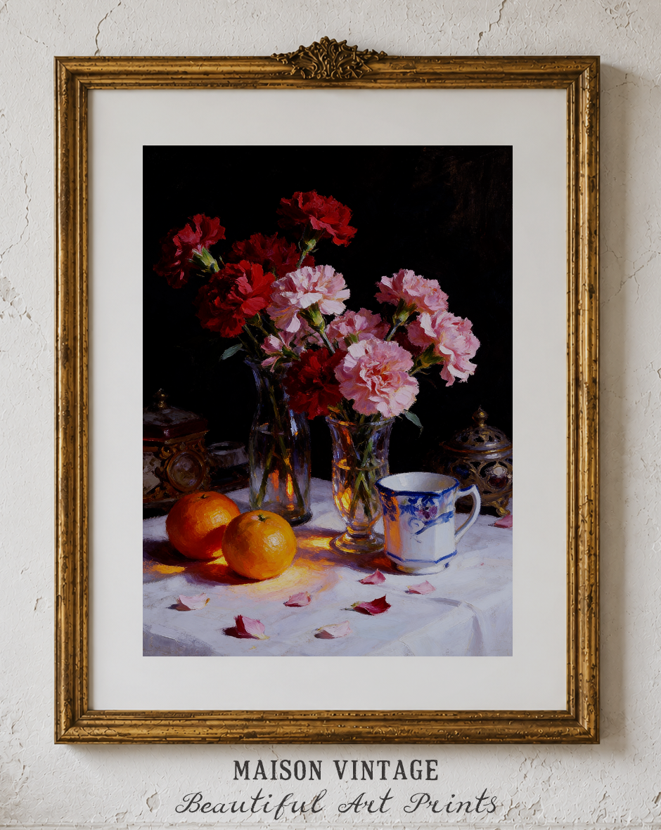 Morning Still Life – vintage-inspired fine art print by Maison Vintage, museum-quality wall art
