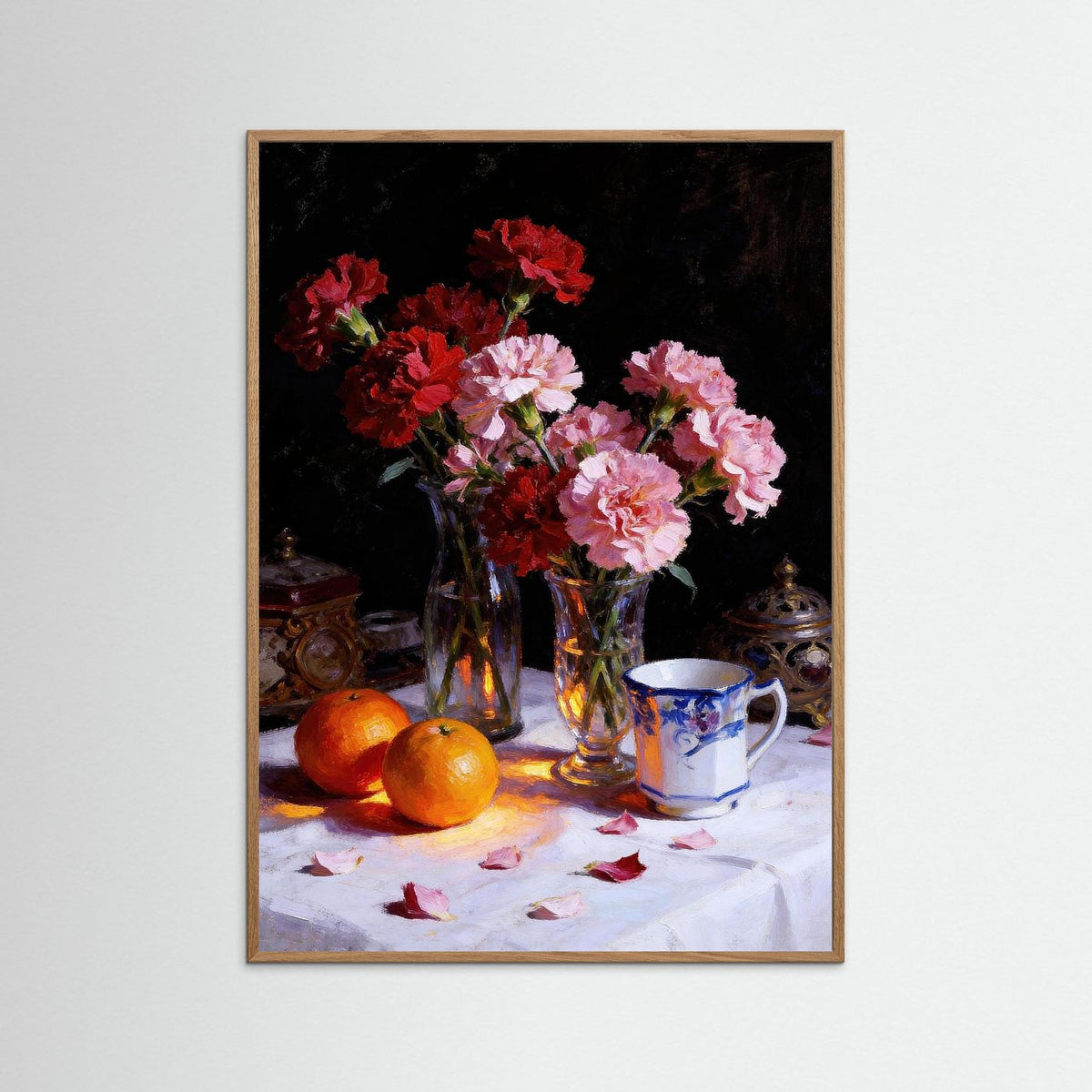 Morning Still Life fine art print – vintage-inspired wall art by Maison Vintage displayed in an interior