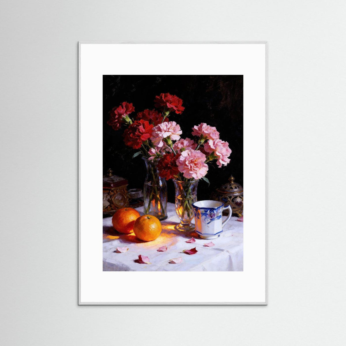 Morning Still Life fine art print – vintage-inspired wall art by Maison Vintage displayed in an interior