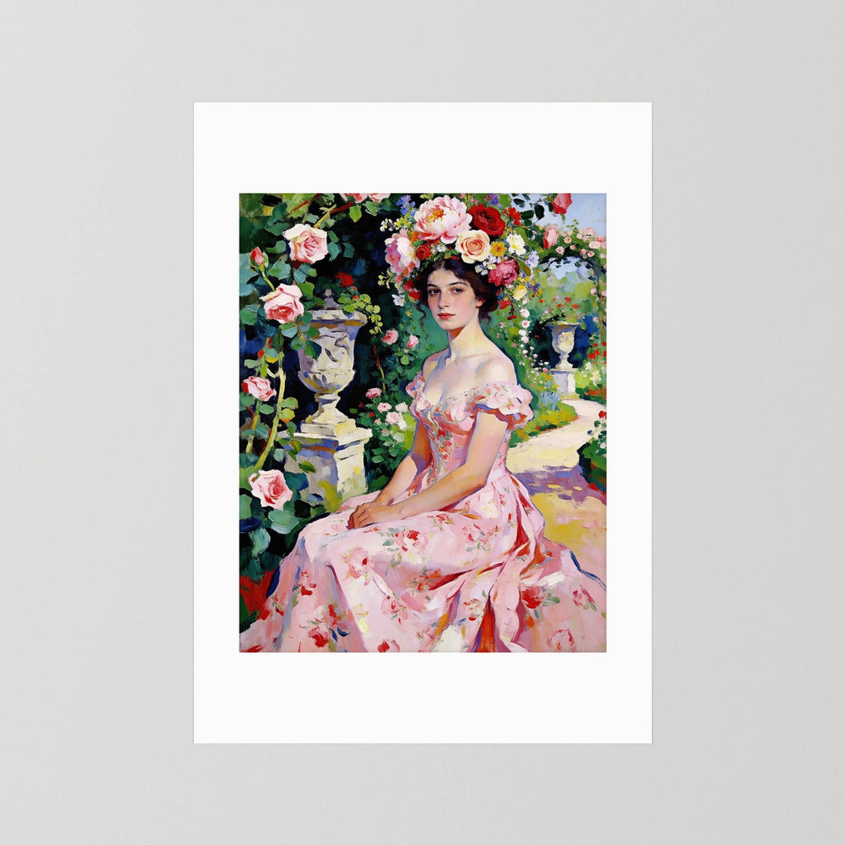 Joséphine fine art print – vintage-inspired wall art by Maison Vintage displayed in an interior