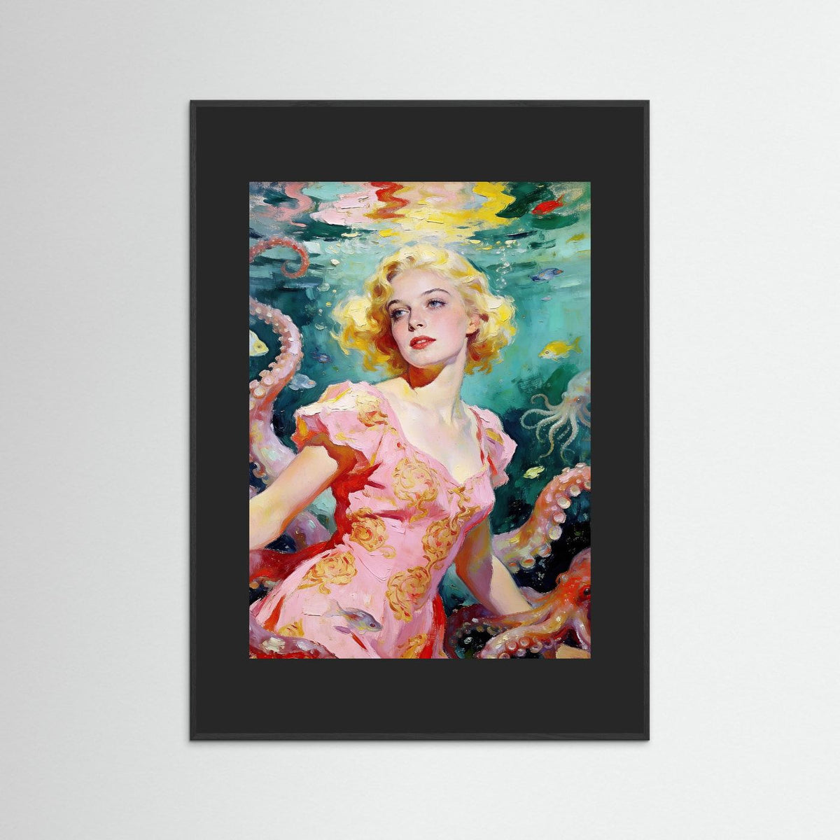 The Pearl of Atlantis fine art print – vintage-inspired wall art by Maison Vintage displayed in an interior