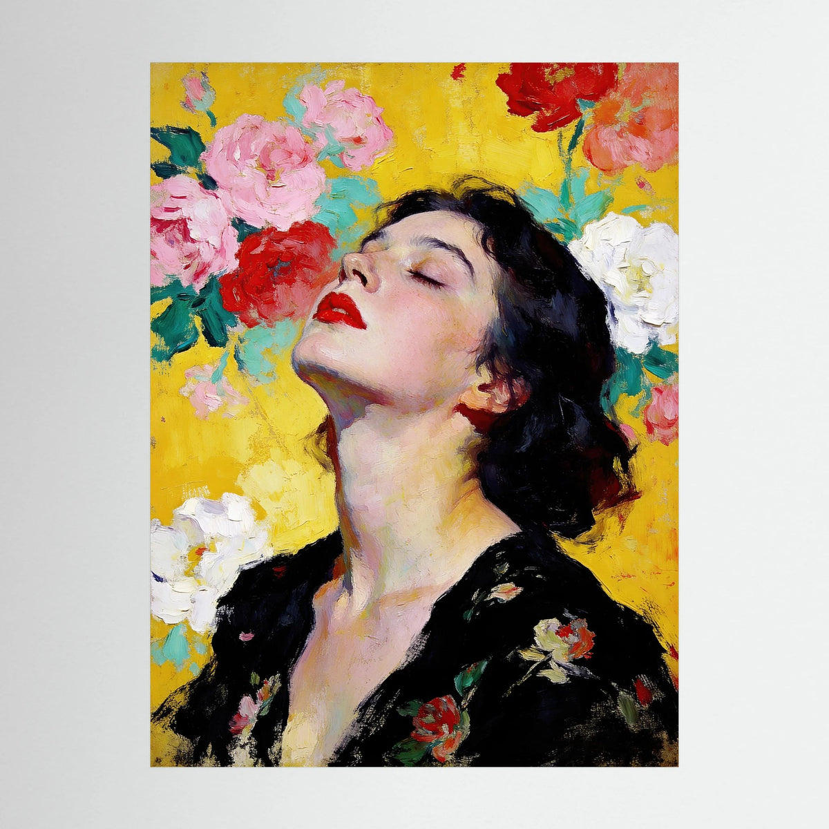 July fine art print – vintage-inspired wall art by Maison Vintage displayed in an interior