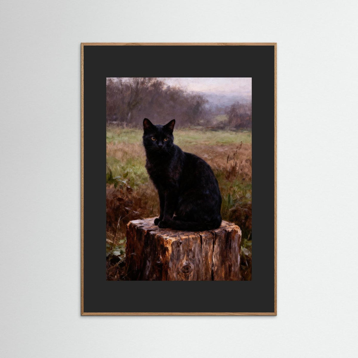 November Fields fine art print – vintage-inspired wall art by Maison Vintage displayed in an interior
