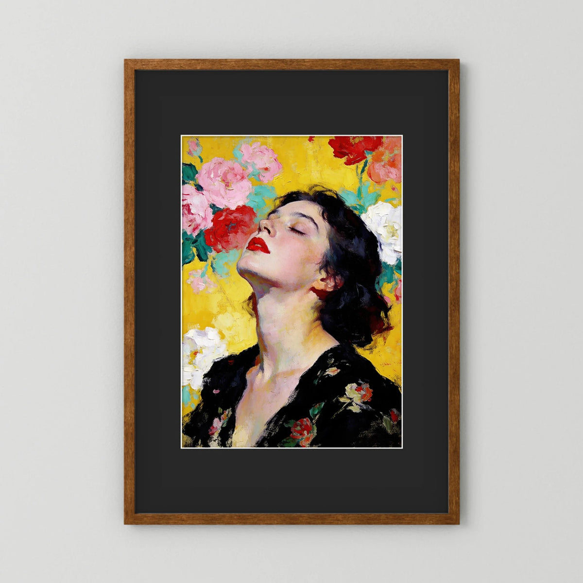 July fine art print – vintage-inspired wall art by Maison Vintage displayed in an interior