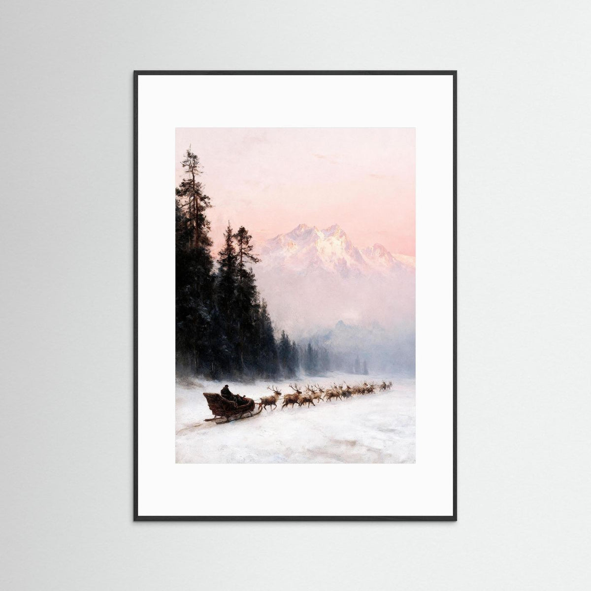 The Northern Trail fine art print – vintage-inspired wall art by Maison Vintage displayed in an interior