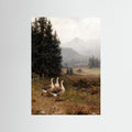 A Walk Through Autumn Fields fine art print – vintage-inspired wall art by Maison Vintage displayed in an interior