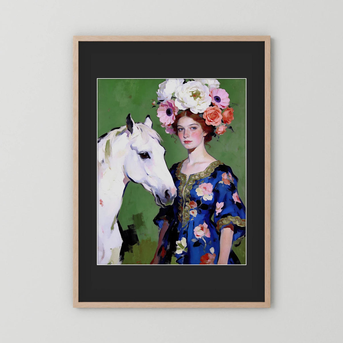 Anastasia fine art print – vintage-inspired wall art by Maison Vintage displayed in an interior