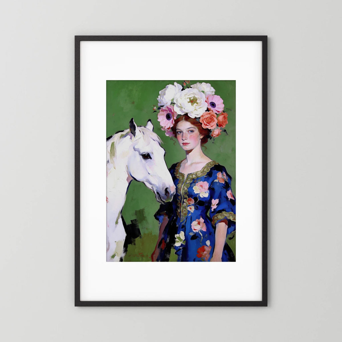 Anastasia fine art print – vintage-inspired wall art by Maison Vintage displayed in an interior