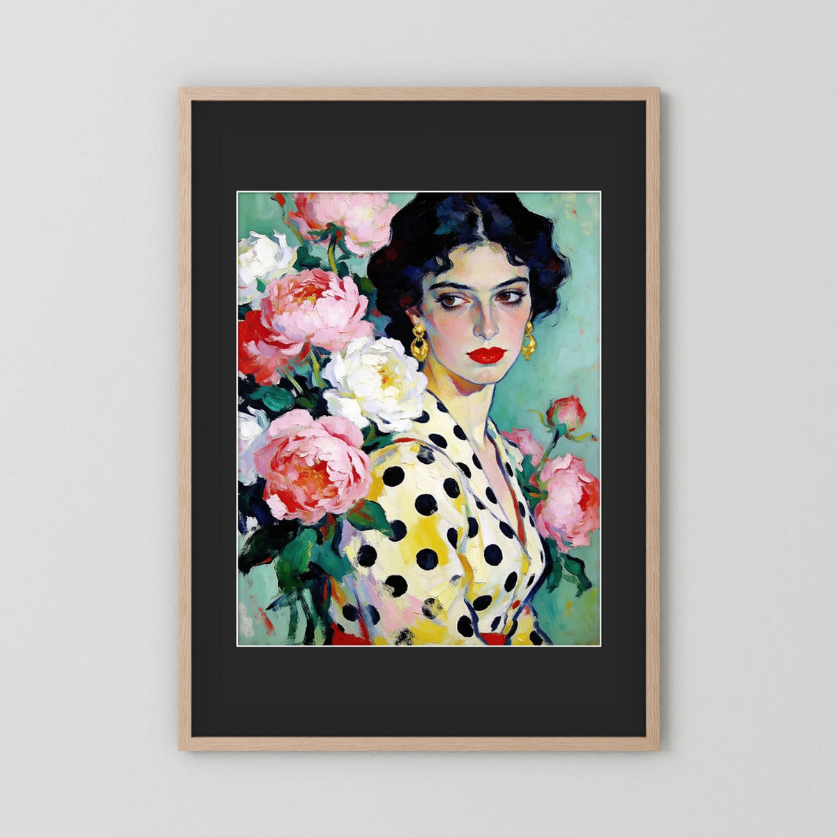 The Polka Dot Muse - Fine Art Print fine art print – vintage-inspired wall art by Maison Vintage displayed in an interior