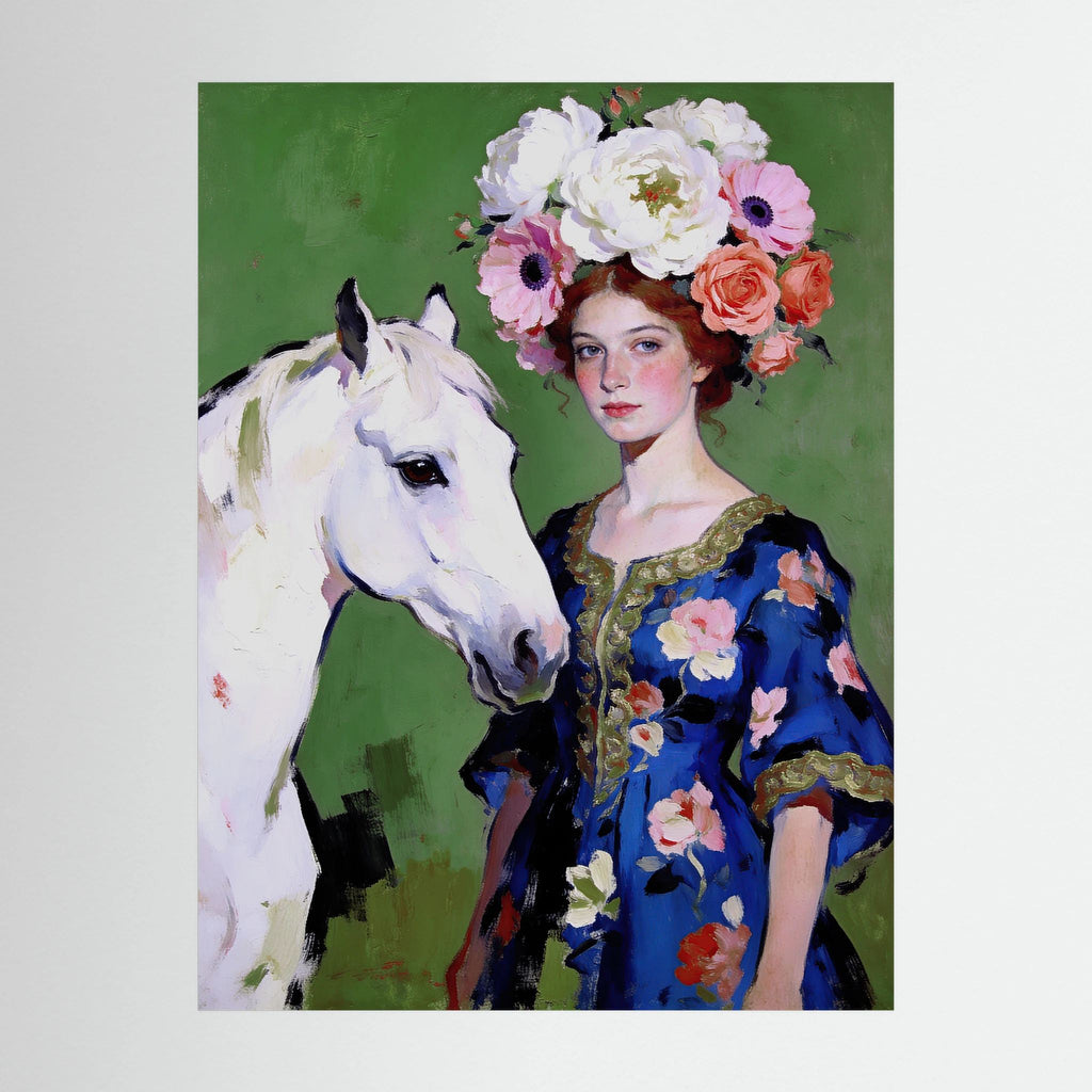Anastasia fine art print – vintage-inspired wall art by Maison Vintage displayed in an interior
