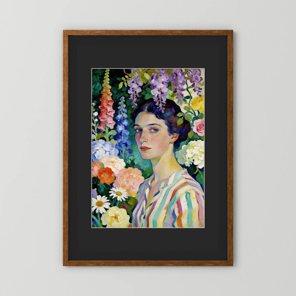 Spring Portrait fine art print – vintage-inspired wall art by Maison Vintage displayed in an interior
